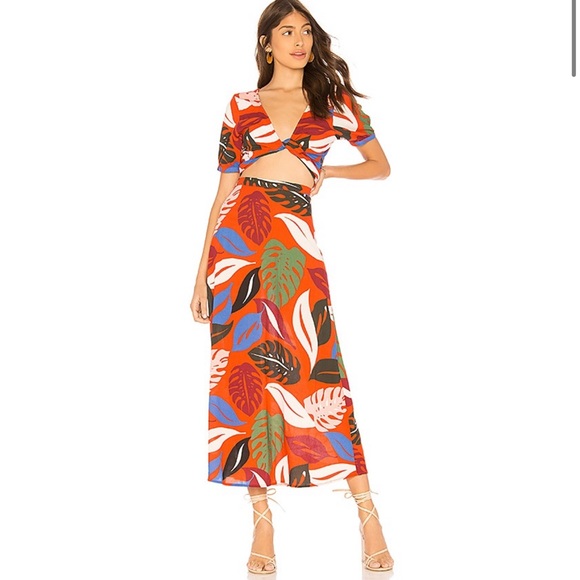 RACHEL PALLY CREPE‎ LEAF Skirt - Picture 1 of 10